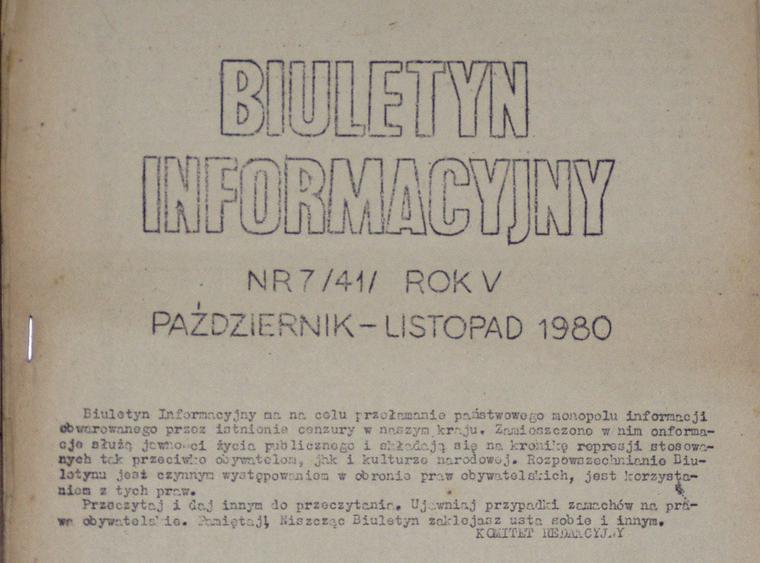 "Biuletyn Informacyjny KSS „KOR" Nr 7/41