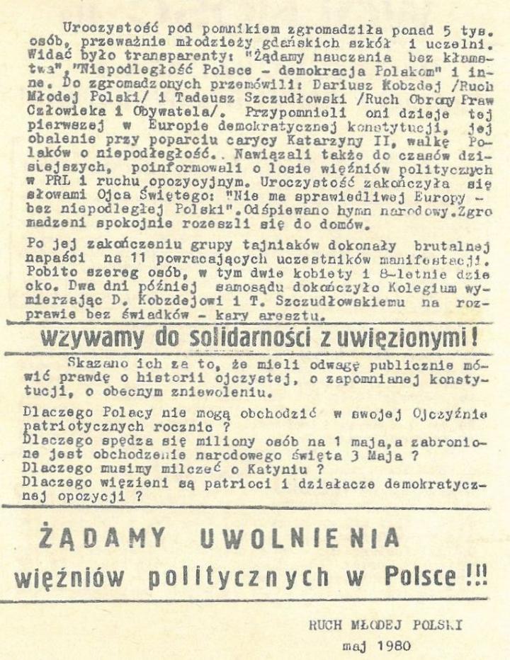 Wolność dla Kobzdeja i Szczudłowskiego