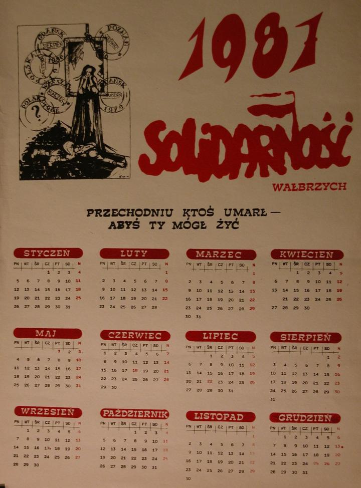 Kalendarz 1987